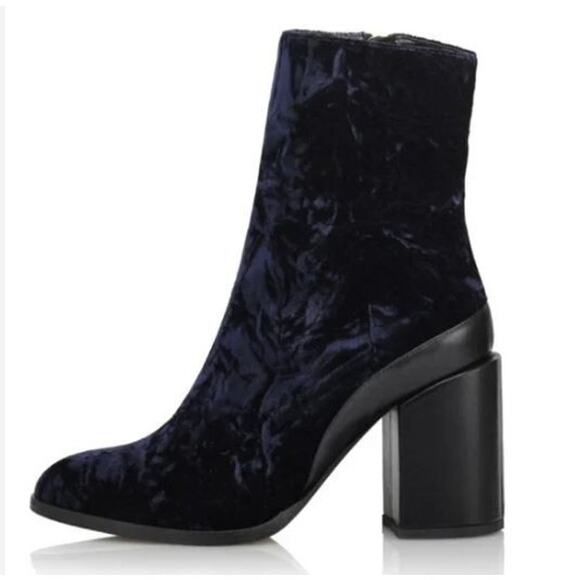 Dear Frances Spirit Boots in Blue Velvet (Size 39) - Picture 1 of 13